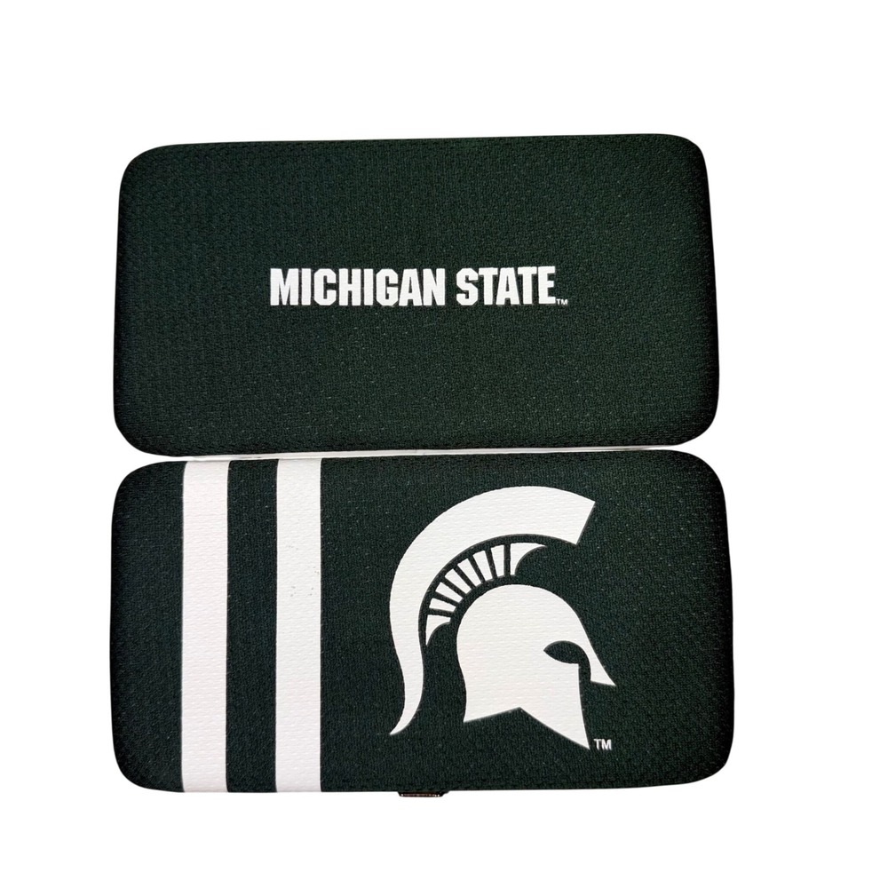 Michigan State Spartans Wallet Fan-dom Forest Green Clutch